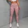Tiny Red Hearts on Blush Pink for Sweet Everyday Style, Workouts, and Valentine's Day Leggings - 4