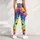Vibrant Rainbow Paw Trails for Cheerful Everyday Adventures and Active Pet Lovers Everywhere Leggings - 5