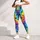 Vibrant Rainbow Paw Trails for Cheerful Everyday Adventures and Active Pet Lovers Everywhere Leggings - 4