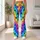 Vibrant Rainbow Paw Trails for Cheerful Everyday Adventures and Active Pet Lovers Everywhere Leggings - 11