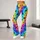 Vibrant Rainbow Paw Trails for Cheerful Everyday Adventures and Active Pet Lovers Everywhere Leggings - 10
