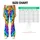 Vibrant Rainbow Paw Trails for Cheerful Everyday Adventures and Active Pet Lovers Everywhere Leggings - 7