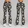 White Daisy Blooms on Charcoal for Cheerful Yoga and Everyday Activewear Leggings - 9