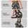 White Daisy Blooms on Charcoal for Cheerful Yoga and Everyday Activewear Leggings - 2