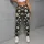 White Daisy Blooms on Charcoal for Cheerful Yoga and Everyday Activewear Leggings - 4