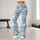 White Geese And Daisies For Outdoor Yoga And Running With Cheerful Meadow Charm Style Leggings - 10