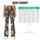 Charcoal Cream Wildflower Blooms for Yoga Pilates and Everyday Activewear Style Leggings - 7
