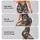 Charcoal Cream Wildflower Blooms for Yoga Pilates and Everyday Activewear Style Leggings - 8
