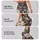 Charcoal Cream Wildflower Blooms for Yoga Pilates and Everyday Activewear Style Leggings - 2