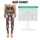 Charcoal Cream Wildflower Blooms for Yoga Pilates and Everyday Activewear Style Leggings - 1