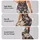 Charcoal Cream Wildflower Blooms for Yoga Pilates and Everyday Activewear Style Leggings - 2