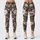 Charcoal Cream Wildflower Blooms for Yoga Pilates and Everyday Activewear Style Leggings - 1