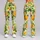 Fresh Green Orange Citrus Fruit for Yoga, Pilates and Everyday Active Living Style Leggings - 9