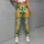 Fresh Green Orange Citrus Fruit for Yoga, Pilates and Everyday Active Living Style Leggings - 6
