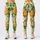 Fresh Green Orange Citrus Fruit for Yoga, Pilates and Everyday Active Living Style Leggings - 3