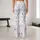 Tiny Blue Tulip Sprigs For Yoga, Pilates And Everyday Errands With Soft Floral Style Leggings - 10