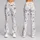 Tiny Blue Tulip Sprigs For Yoga, Pilates And Everyday Errands With Soft Floral Style Leggings - 9