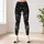 Charcoal Starry Night and Silver Stars for Yoga Training, Fitness, and Outdoor Running Leggings - 4