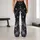 Charcoal Starry Night and Silver Stars for Yoga Training, Fitness, and Outdoor Running Leggings - 10