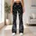 Charcoal Starry Night and Silver Stars for Yoga Training, Fitness, and Outdoor Running Leggings - 11