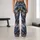 Blue Brown Camouflage for Yoga, Pilates, Gym and Everyday Activewear Leggings - 10