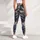 Blue Brown Camouflage for Yoga, Pilates, Gym and Everyday Activewear Leggings - 5
