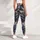 Blue Brown Camouflage for Yoga, Pilates, Gym and Everyday Activewear Leggings - 5