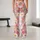 Pink Daisy and White Wildflower Blooms for Yoga, Pilates, and Everyday Outings Leggings - 10