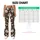 White Daisy and Scarlet Wildflower Blooms for Yoga, Running, and Everyday Activewear Leggings - 7
