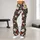White Daisy and Scarlet Wildflower Blooms for Yoga, Running, and Everyday Activewear Leggings - 11