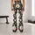 White Daisy and Scarlet Wildflower Blooms for Yoga, Running, and Everyday Activewear Leggings - 10