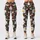 White Daisy and Scarlet Wildflower Blooms for Yoga, Running, and Everyday Activewear Leggings - 3