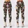White Daisy and Scarlet Wildflower Blooms for Yoga, Running, and Everyday Activewear Leggings - 1