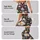 White Daisy and Scarlet Wildflower Blooms for Yoga, Running, and Everyday Activewear Leggings - 2
