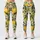 Golden Lemons and Green Leaves for Sunny Yoga, Running, and Weekend Wellness Leggings - 3