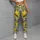 Golden Lemons and Green Leaves for Sunny Yoga, Running, and Weekend Wellness Leggings - 5