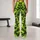 Lime Green Woodland Camo for Yoga, Pilates, Gym Workouts and Everyday Wear Leggings - 10