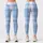 Sky Blue and Ivory Tartan Checks for Yoga, Pilates, and Relaxed Everyday Style Leggings - 1