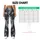 Charcoal Marble Veins with Pale Blue Blossoms for Yoga, Pilates, and Everyday Lifestyle Leggings - 7