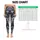 Charcoal Marble Veins with Pale Blue Blossoms for Yoga, Pilates, and Everyday Lifestyle Leggings - 1