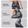 Charcoal Marble Veins with Pale Blue Blossoms for Yoga, Pilates, and Everyday Lifestyle Leggings - 2