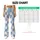 Blue And Ivory Snowflake Checks For Yoga, Pilates, Travel And Everyday Casual Style Leggings - 7