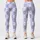 Blue Lavender Diamond Checks for Yoga, Pilates and Everyday Active Lifestyle Wear Leggings - 3