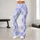 Blue Lavender Diamond Checks for Yoga, Pilates and Everyday Active Lifestyle Wear Leggings - 11