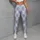 Blue Lavender Diamond Checks for Yoga, Pilates and Everyday Active Lifestyle Wear Leggings - 4