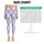Blue Lavender Diamond Checks for Yoga, Pilates and Everyday Active Lifestyle Wear Leggings - 3