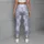 Blue Lavender Diamond Checks for Yoga, Pilates and Everyday Active Lifestyle Wear Leggings - 5