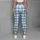 Blue White Diamond Checks for Yoga Pilates and Everyday Activewear Leggings - 6