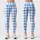 Blue White Diamond Checks for Yoga Pilates and Everyday Activewear Leggings - 1