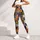 Retro Sun And Crescent Moon Checks For Yoga And Everyday Cosmic Style Leggings - 4